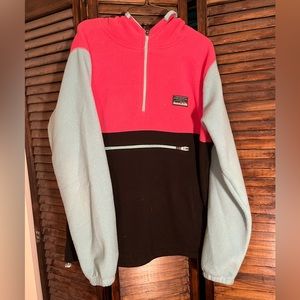 Free nature turquoise/pink/black hoodie.